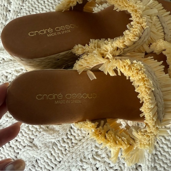 Andre Assous Nori Fringe Espadrille Wedge Size 37 main image 1